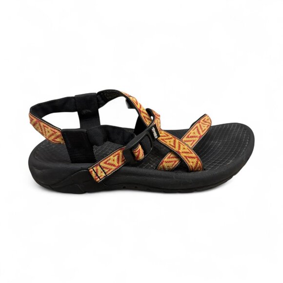 Teva Nature Hiking Vacation Black Strappy Water Adventure Sandals Size 9 - Picture 1 of 4